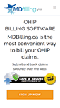 Mobile Screenshot of mdbilling.ca